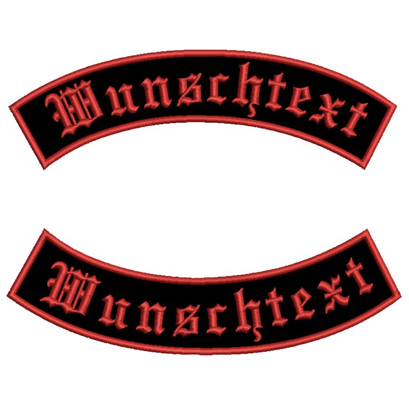 Akachafactory Gestickter Aufnäher Patch - Zum Aufbügeln, Weiß, 5 Cm, Für Biker & Personalisierung