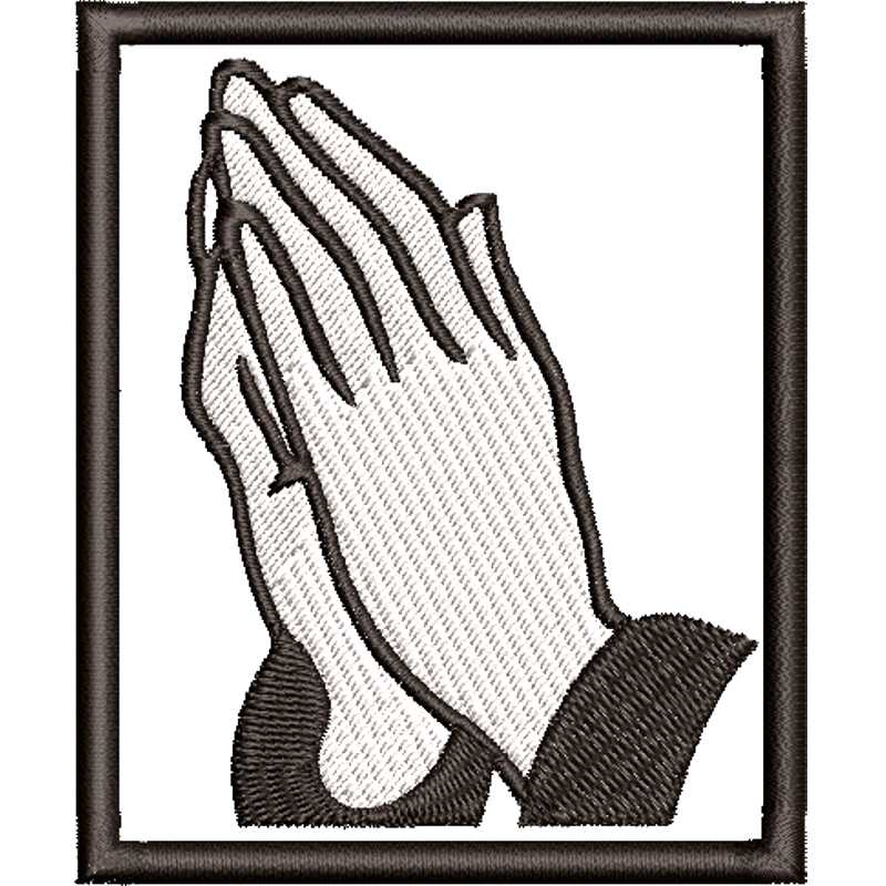 Praying Hands,Betende Hände,Patch,Badge,Aufnäher,Aufbügler,Iron on,Old School